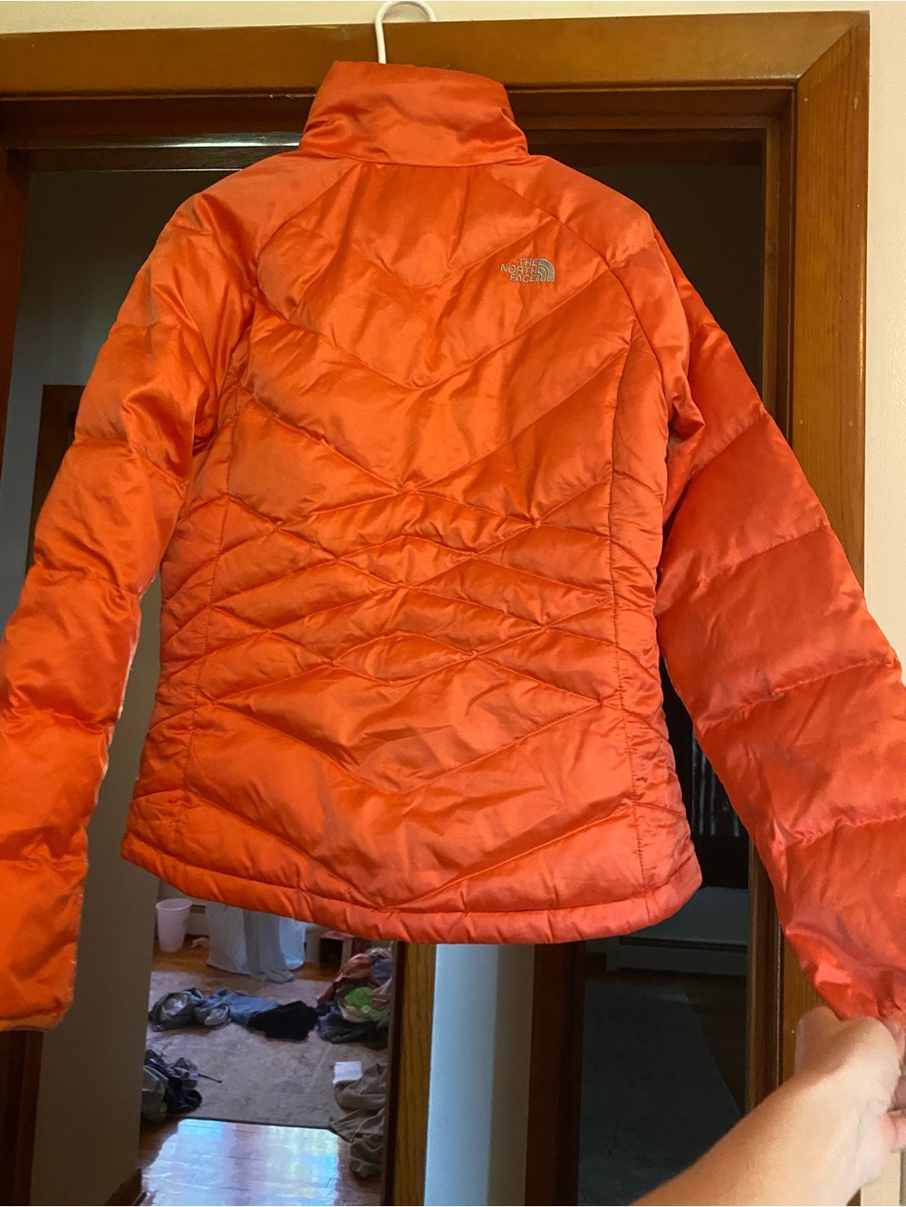 The North Face Vibrant Orange Quilted Insulated Jacket - Picture 2 of 2